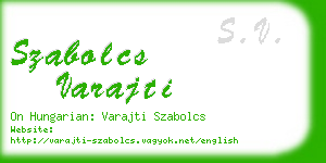 szabolcs varajti business card